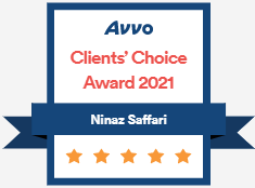 AVVO Client's Choice Award 2021 - Ninaz Saffari Criminal Defense Attorney