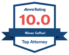 AVVO Rating 10.0 - Ninaz Saffari Top Attorney